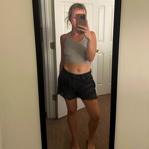 NWOT Free People mid rise cut off shorts